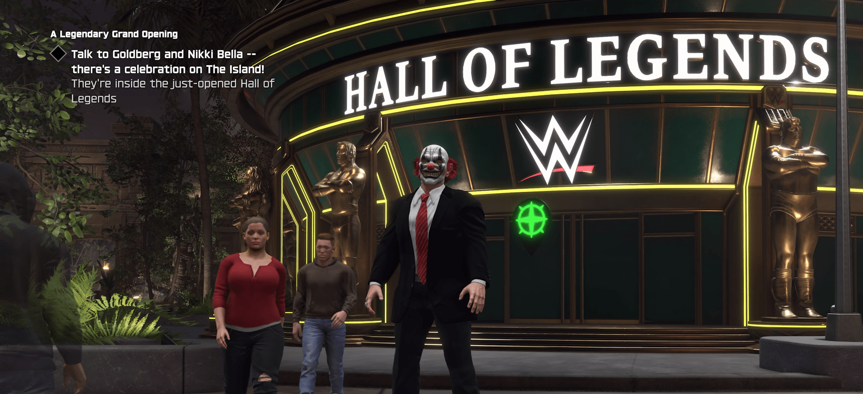 This is where you'll find the Hall of Legends to unlock Goldberg and Nikki Bella in WWE 2K25.