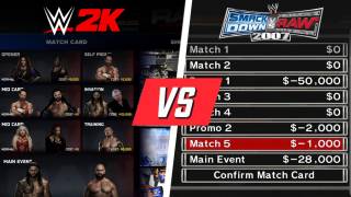 WWE 2K26 MyGM vs SVR 2006-2008 GM Mode Comparison
