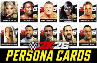 WWE 2K26 Persona Cards List & How to Unlock Them