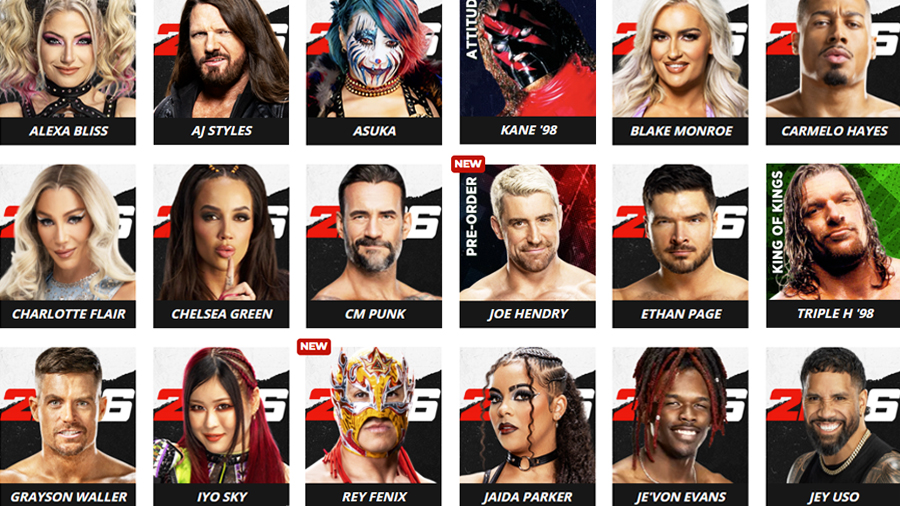 WWE 2K26 Roster: Full List of Superstars, Legends, and DLC Characters