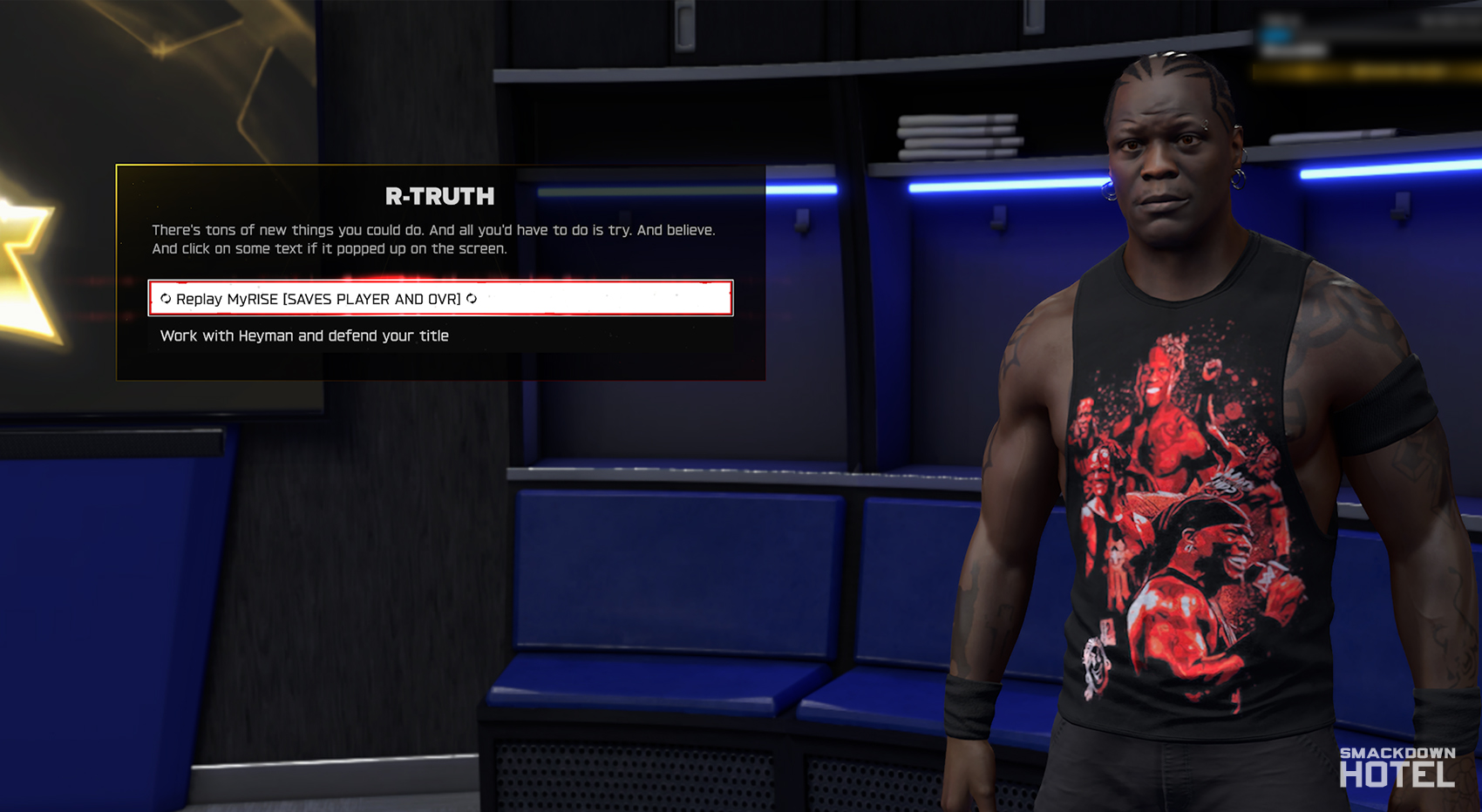 wwe 2k26 myrise guide replay rtruth
