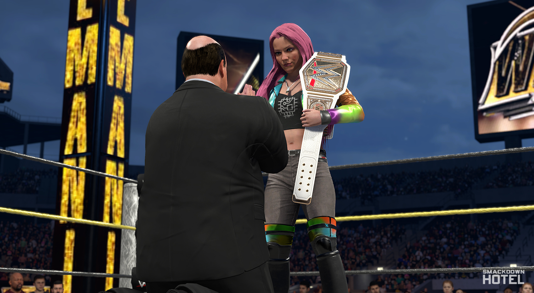 wwe 2k26 myrise guide women paul heyman